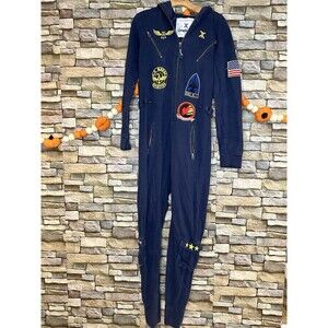 OnePiece brand Aviator Flight Suit Pilot Hoodie patches Women Medium/Costume